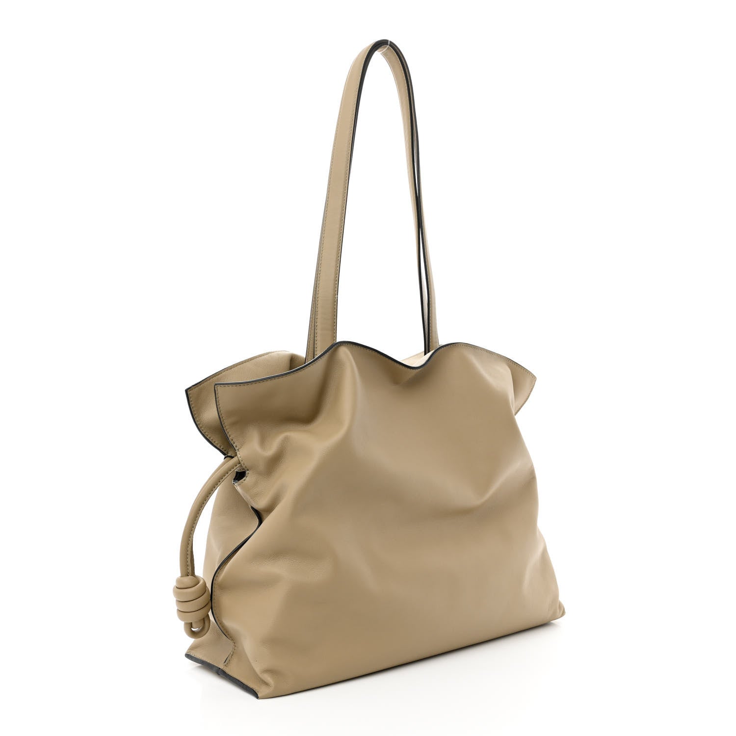 Loewe Nappa Calfskin Large Flamenco Knot Clutch Clay Green 3 of 14