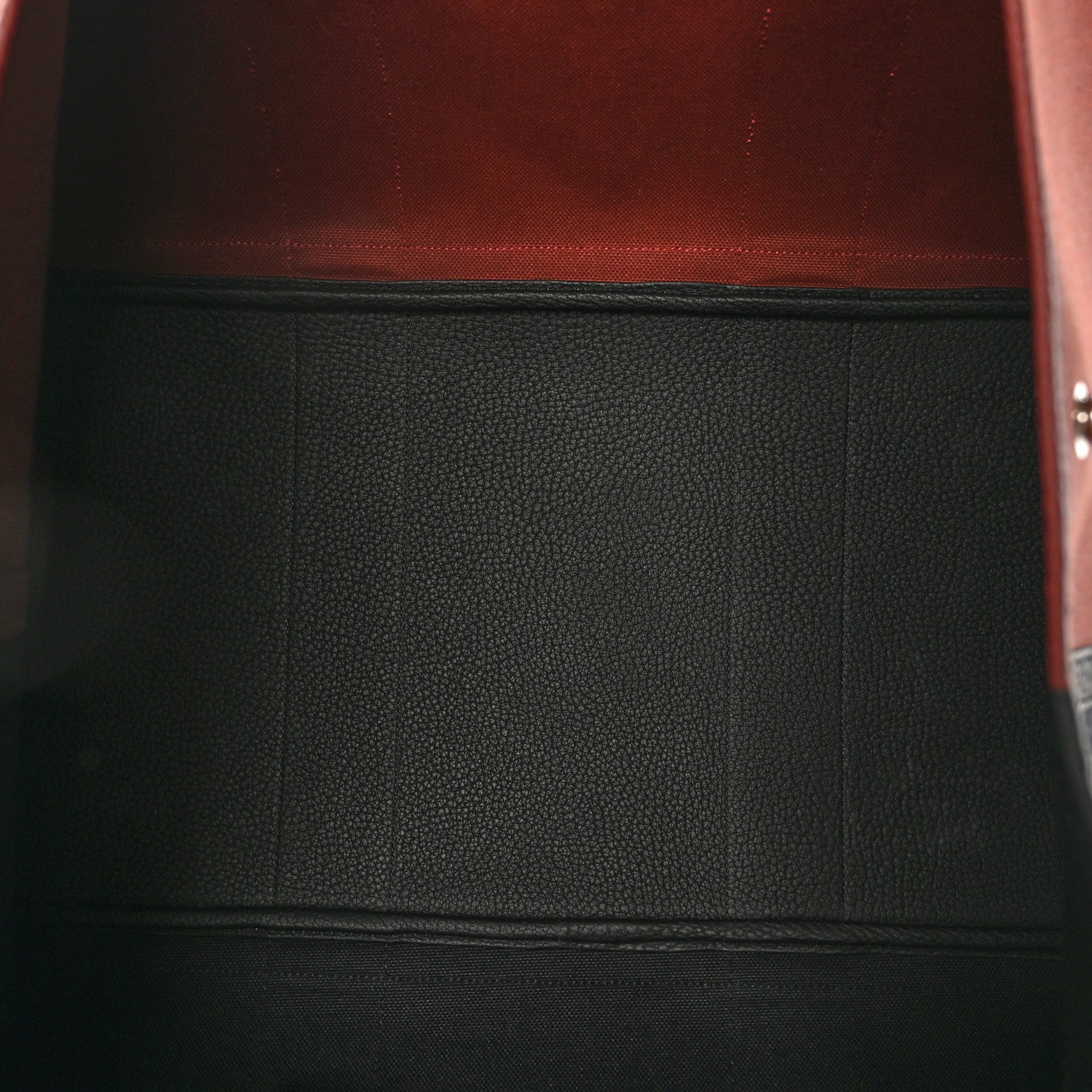 Hermes Toile Militaire Negonda Garden Party Voyage Colorblock 49 GM Black Rouge H 5 of 10