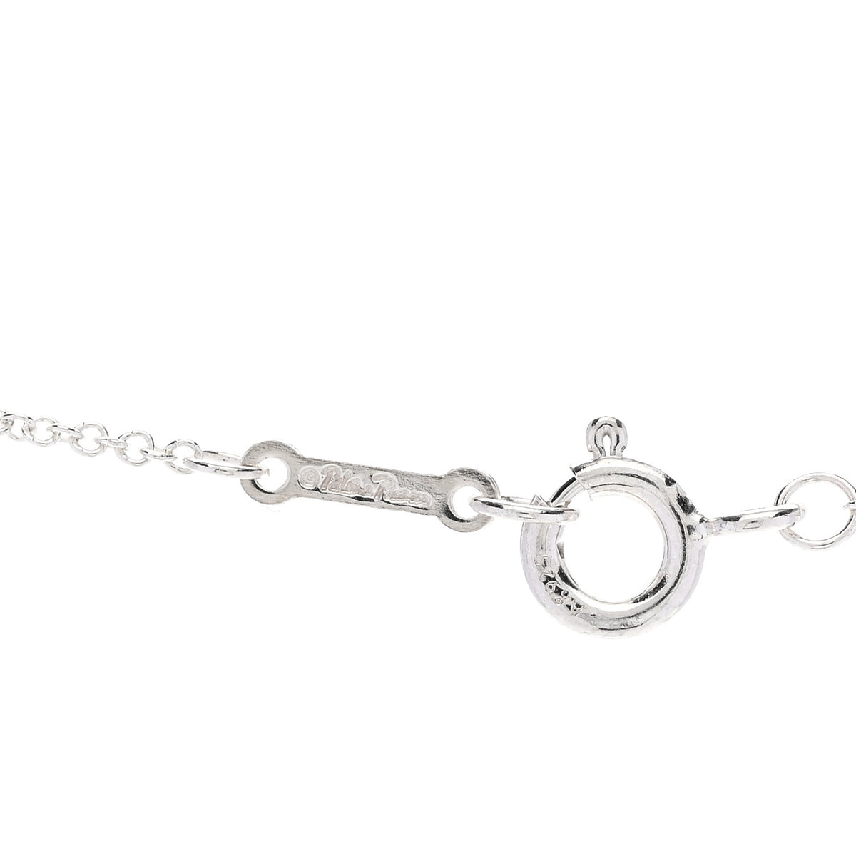 Sterling Silver Paloma Picasso Olive Leaf Heart Pendant Necklace