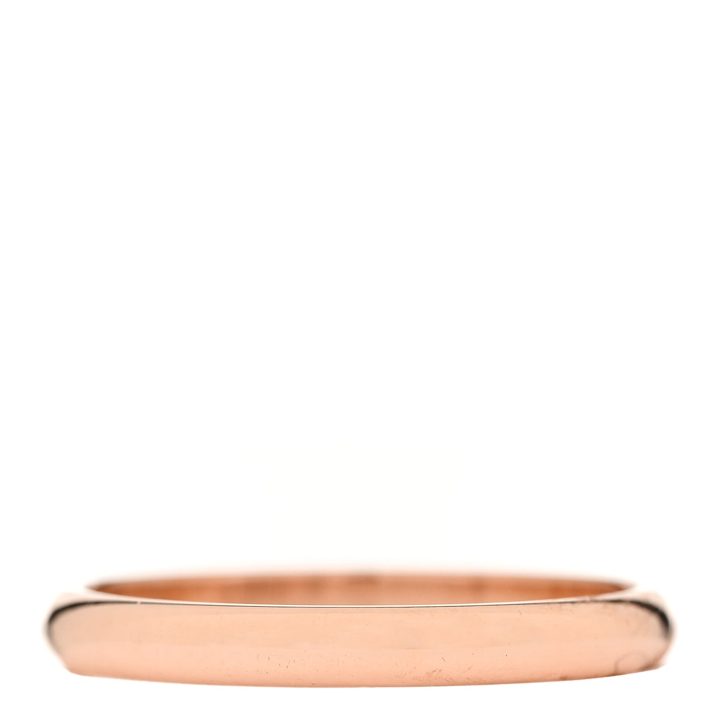 18K Pink Gold 2.5mm 1895 Wedding Band Ring 52 6