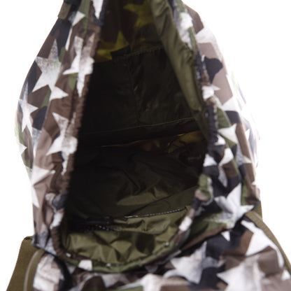 Valentino Garavani Nylon Camustars Drawstring Backpack Army Green White 5 of 9