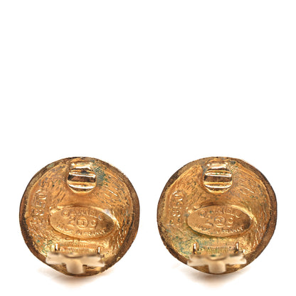 Chanel Round CC Clip On Earrings Gold 5 of 5