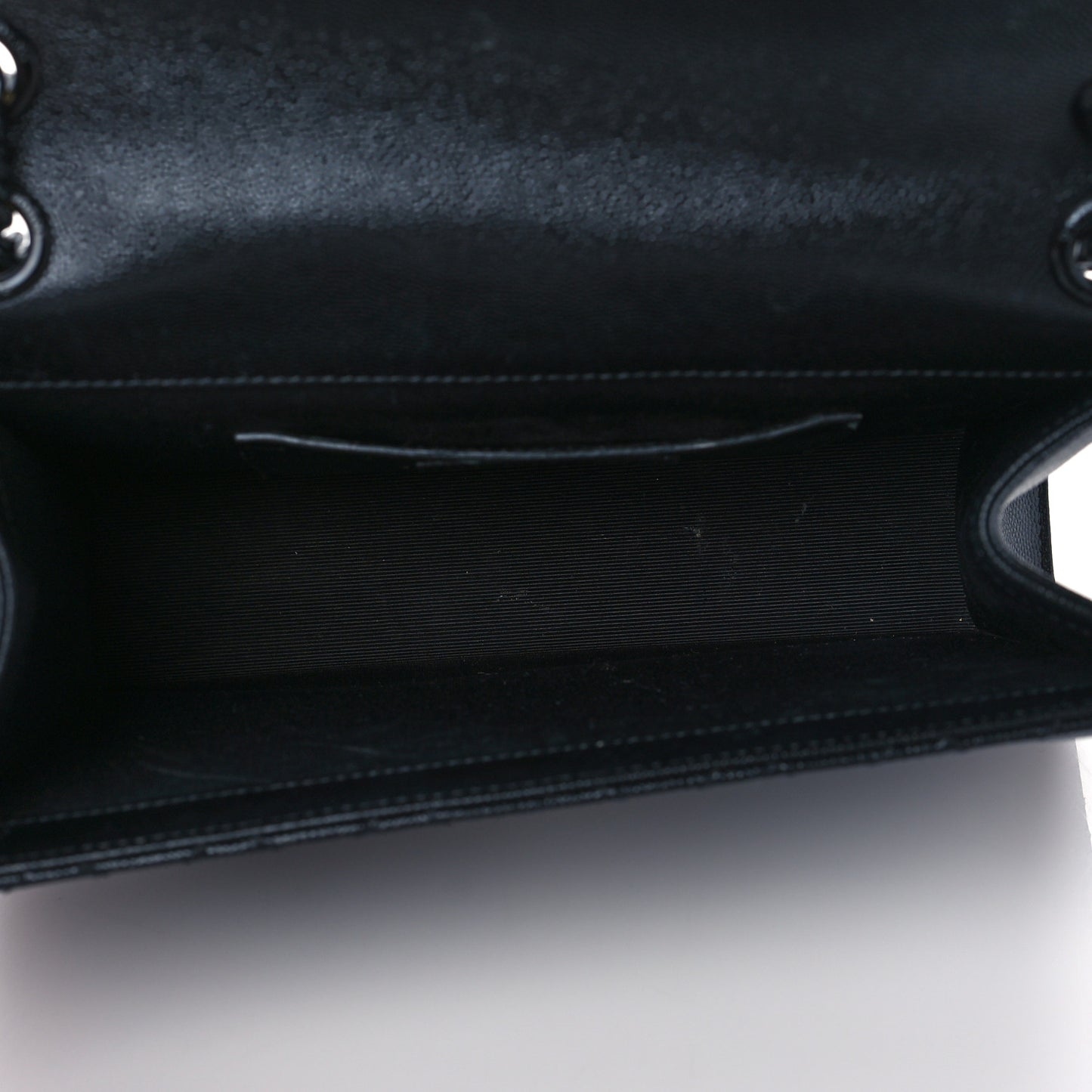 Grain De Poudre Textured Mixed Matelasse Triquilt Medium Monogram Satchel Black