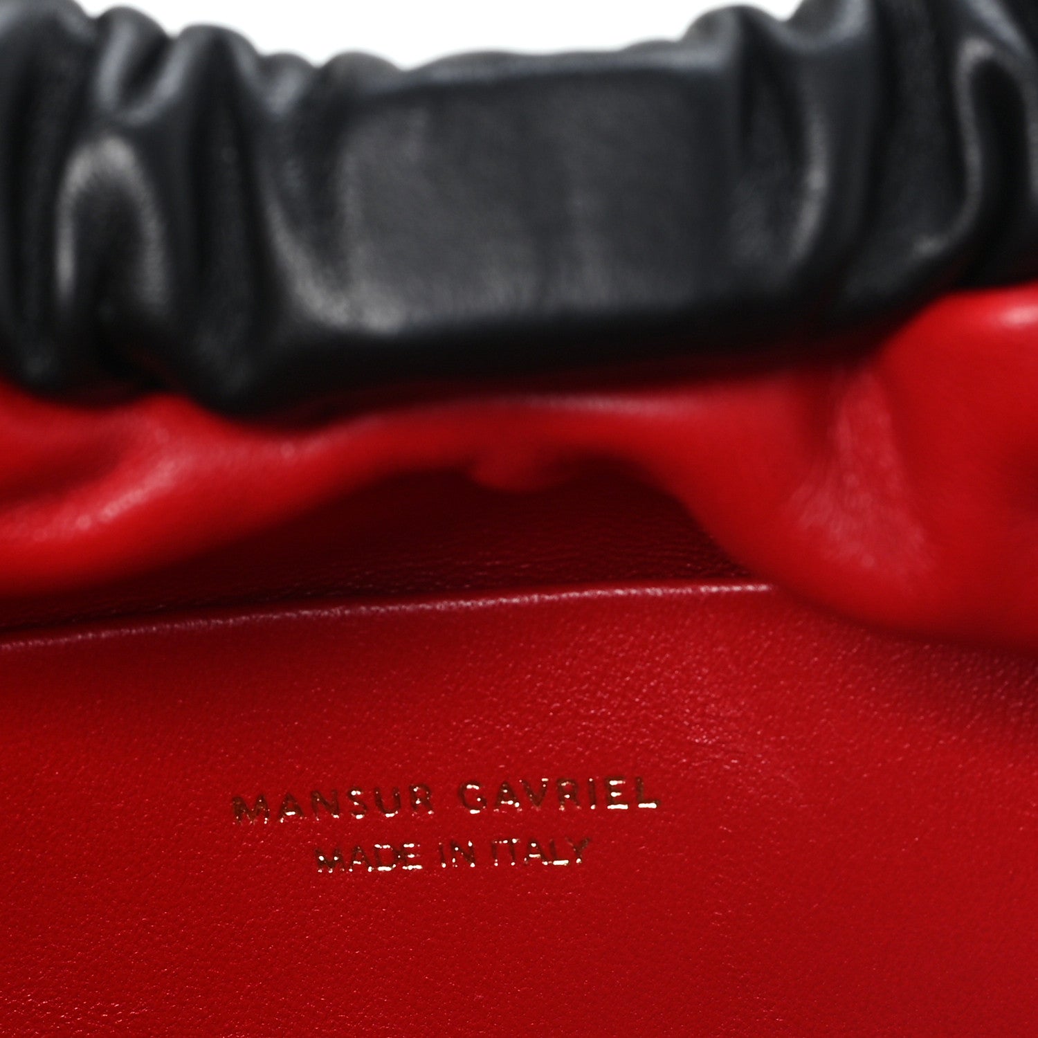 Mansur Gavriel Lambskin Cloud Clutch Black Flamma 6 of 9
