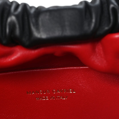 Mansur Gavriel Lambskin Cloud Clutch Black Flamma 6 of 9