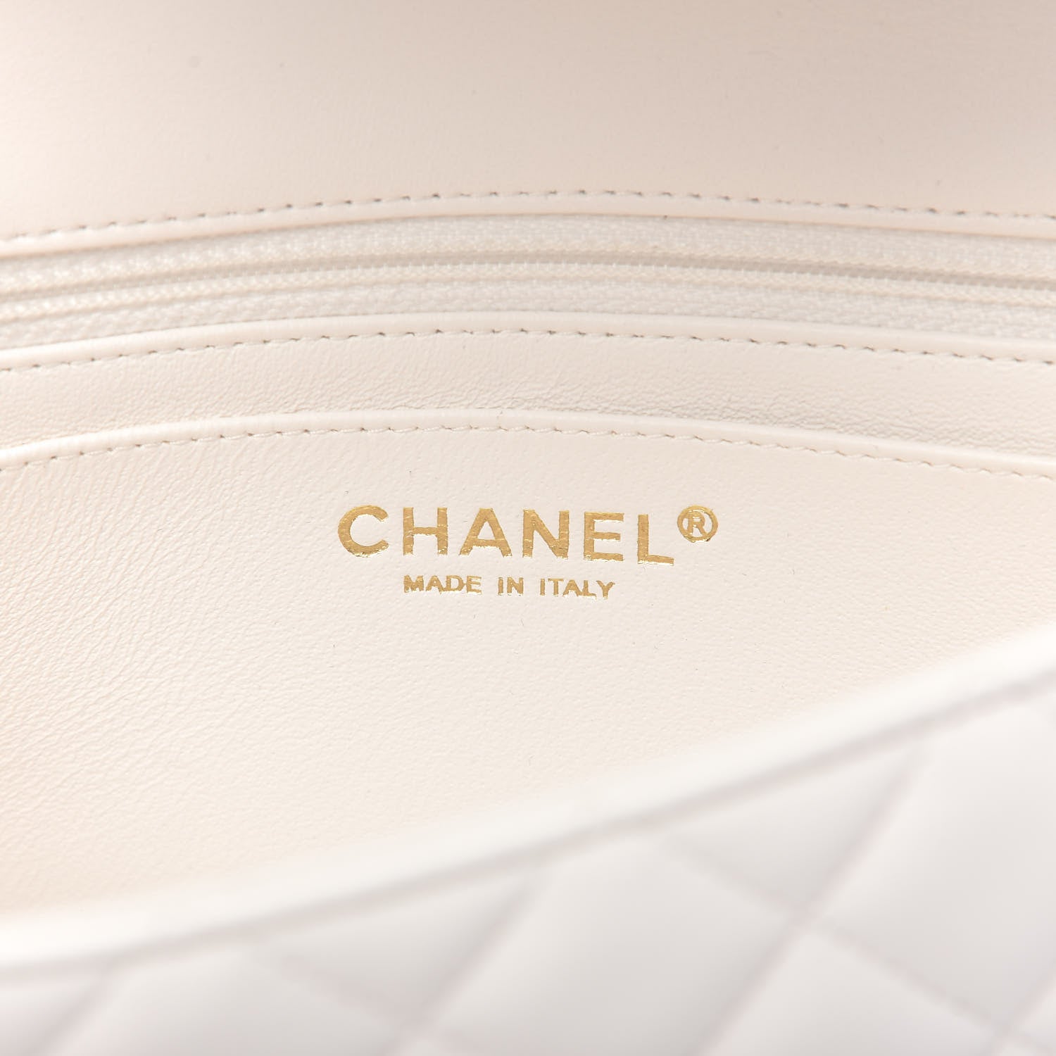 Chanel Lambskin Quilted Mini Rectangular Flap White 8 of 12