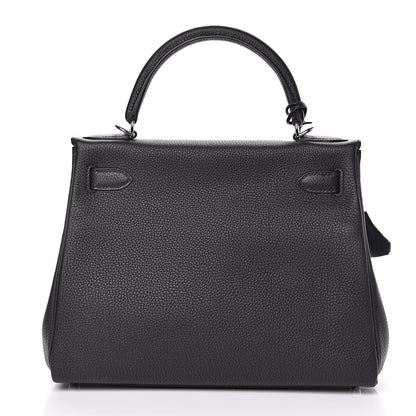 Hermes Togo Kelly Retourne 28 Black 4 of 31