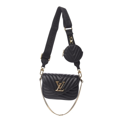 Louis Vuitton Calfskin New Wave Multi Pochette Black 1 of 8