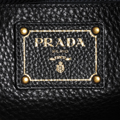 Prada Vitello Daino Shoulder Bag Nero Black 7 of 10