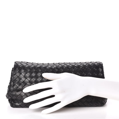 Bottega Veneta Nappa Intrecciato Cosmetic Case Black 2 of 9