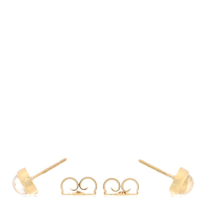 Temple St. Clair 18K Yellow Gold Blue Moonstone Piccolo Earrings 3 of 4