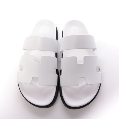 Hermes Calfskin Womens Ankara Sandals 40 White 5 of 10