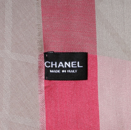 Chanel Cashmere Silk Diamond Logo Scarf 5 of 6