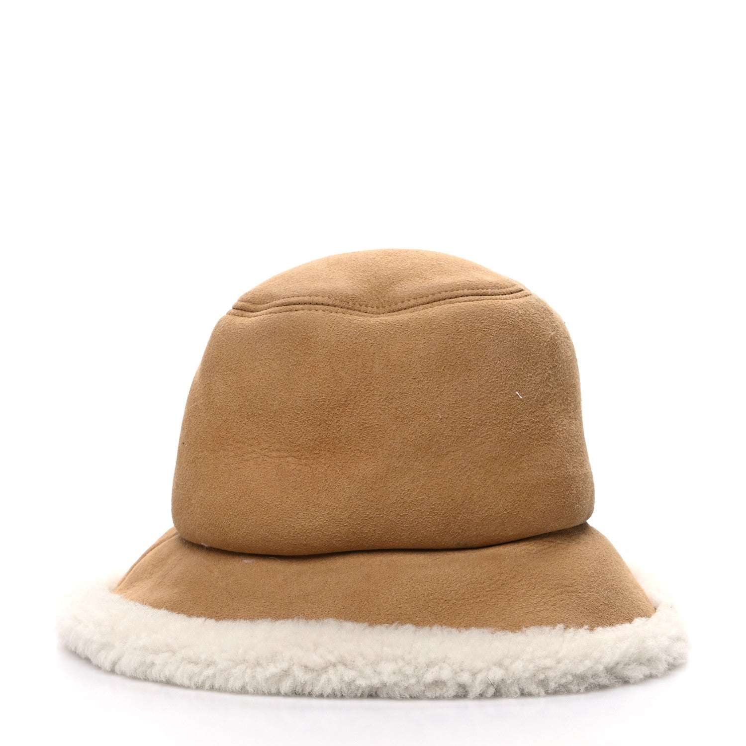 Christian Dior Suede Shearling Bucket Hat 58 Beige 3 of 8