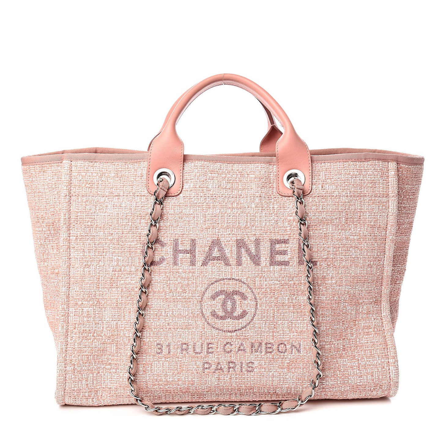 Canvas Medium Deauville Tote Pink