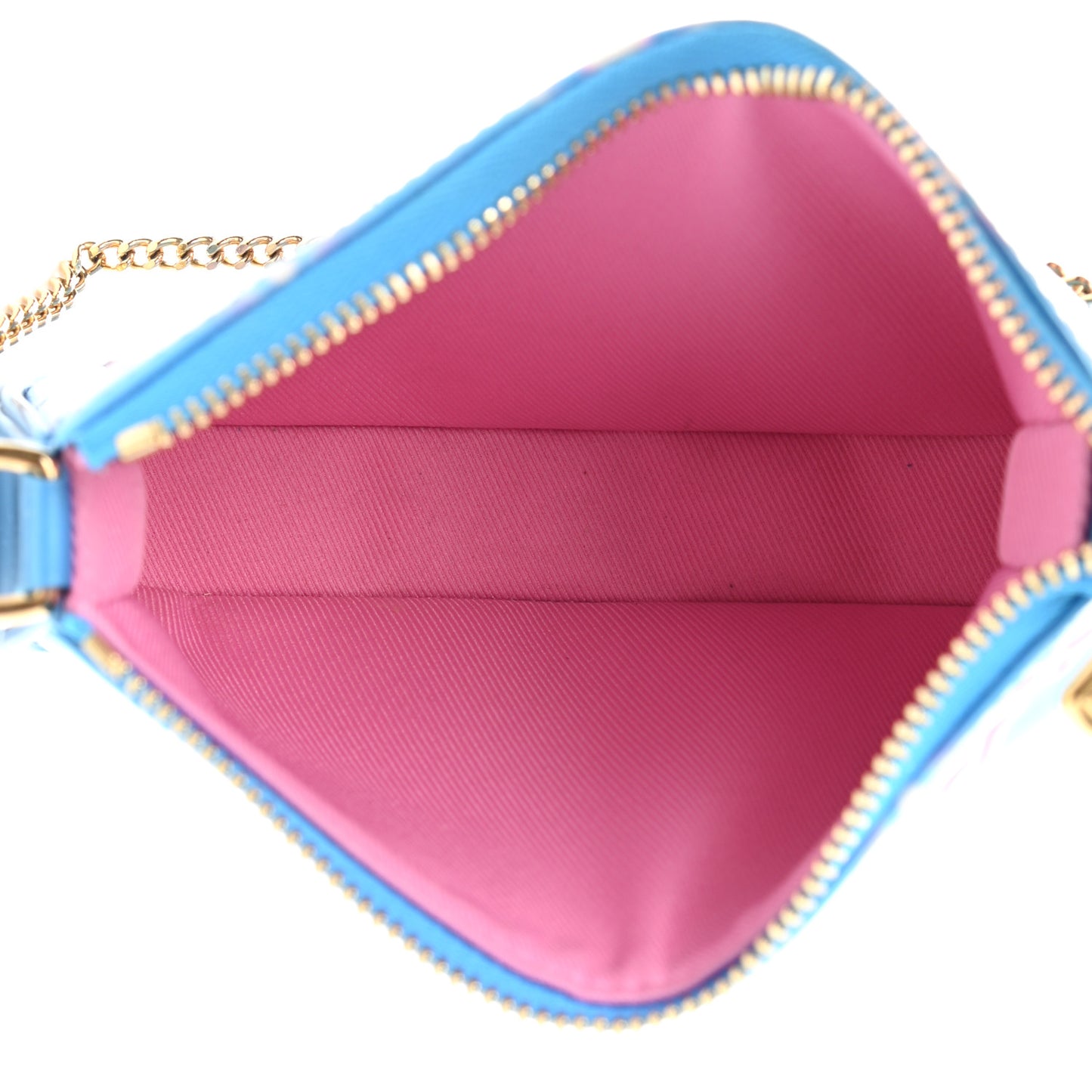 Vernis Valentine Mini Pochette Accessories Baby Blue Neon