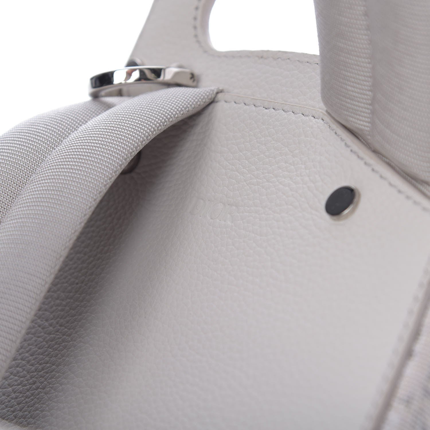 Christian Dior HOMME Oblique Jacquard Calfskin Mini Saddle Backpack Beige 11 of 12