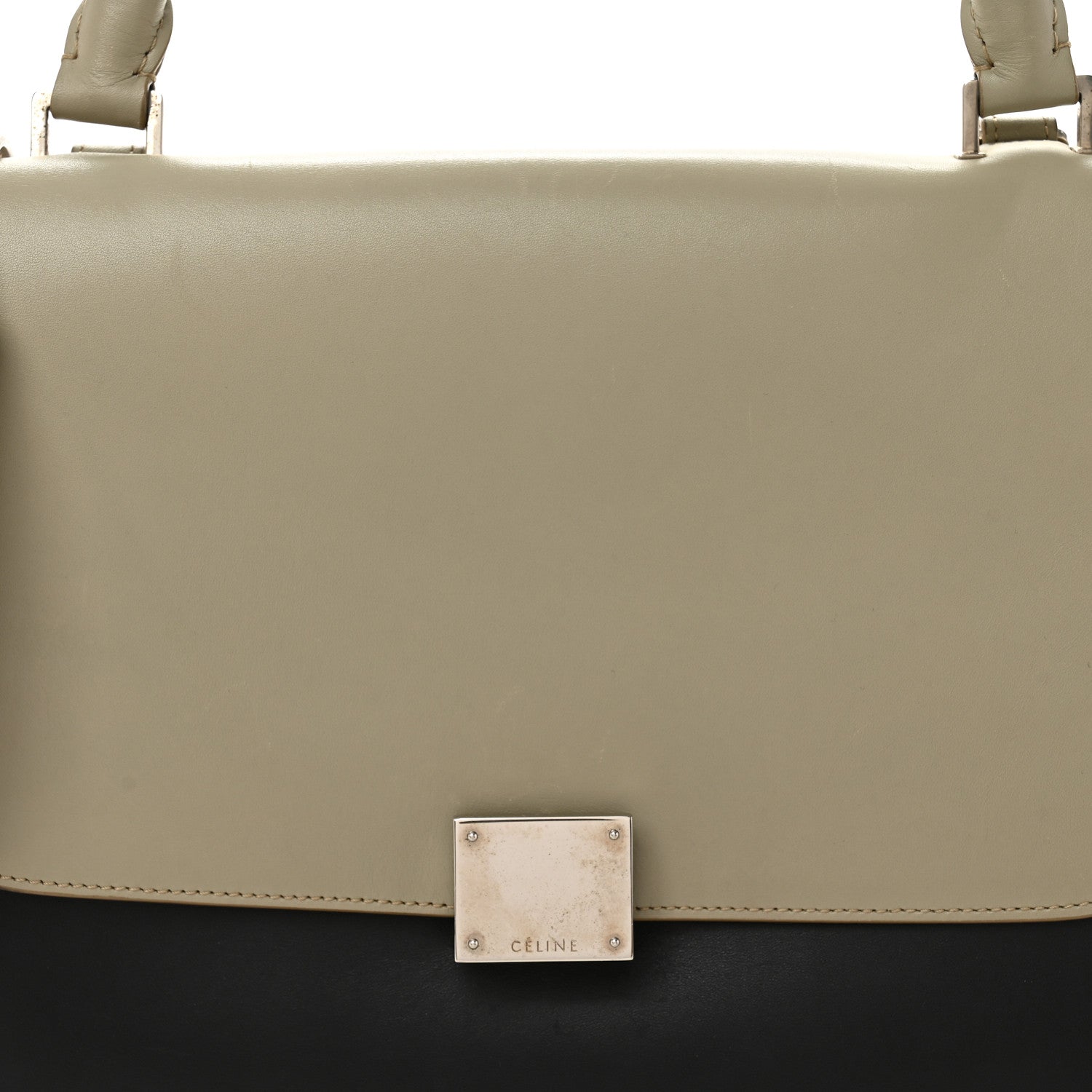 Celine Smooth Calfskin Small Tri-Color Trapeze Taupe 7 of 13