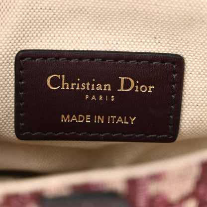 Christian Dior Oblique Mini Saddle Bag Burgundy 6 of 10