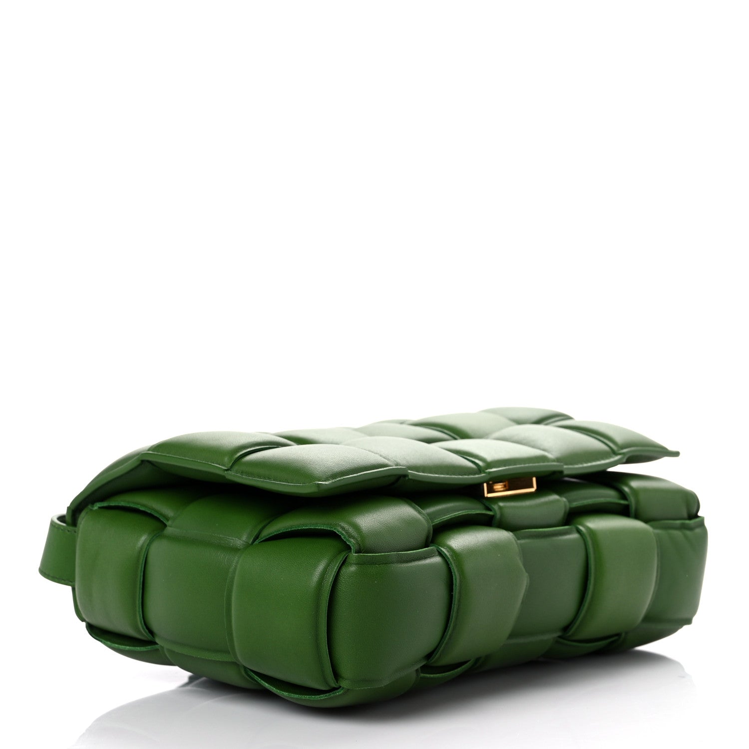 Bottega Veneta Nappa Maxi Intreccio Padded Cassette Crossbody Bag Racing Green 4 of 8
