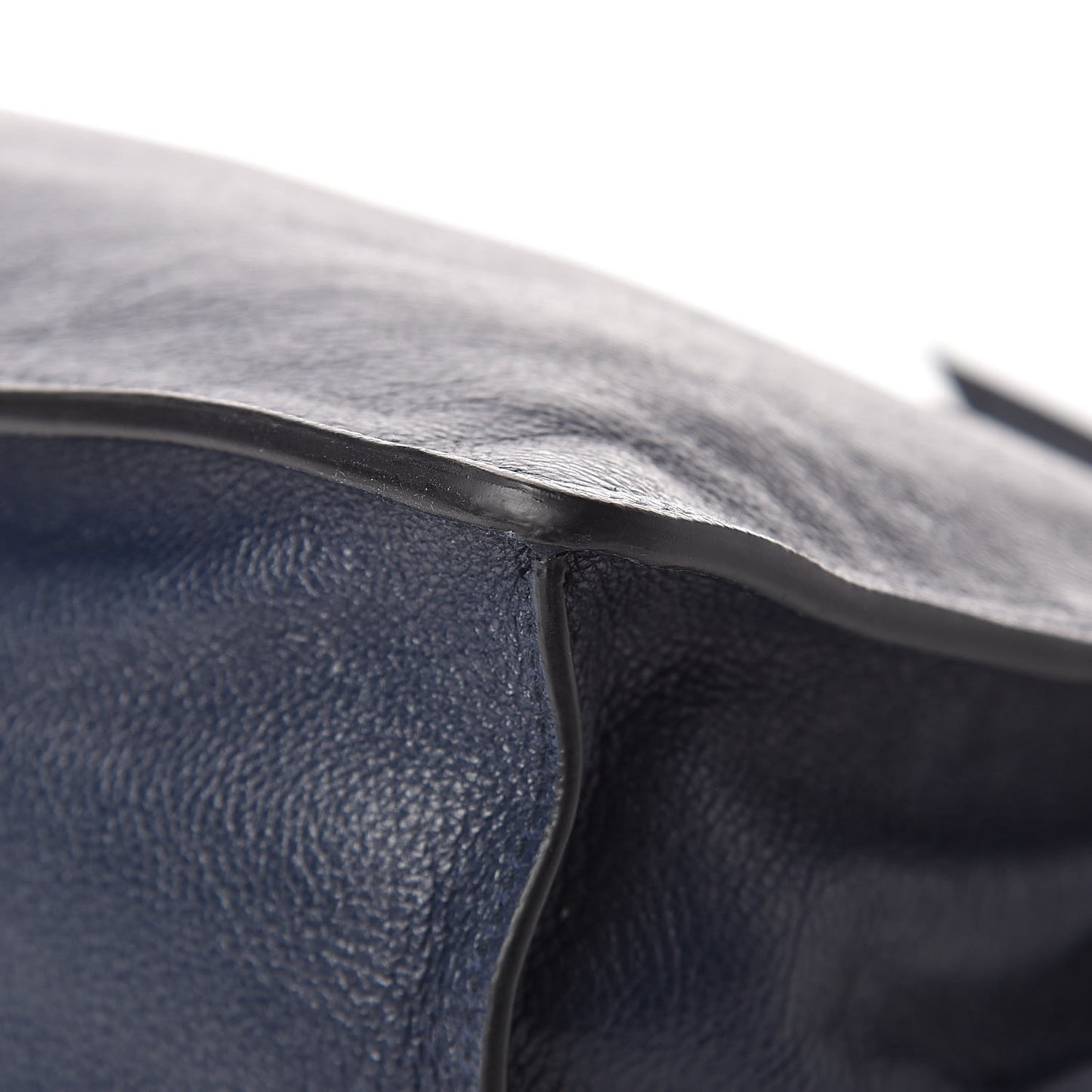 Glace Calf Etiquette Flap Baltico Astrale