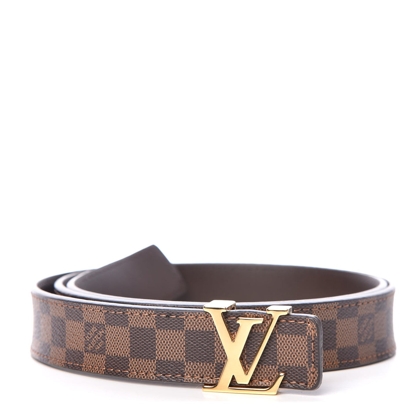 Mini Damier Ebene 25mm LV Initiales Belt 85 34