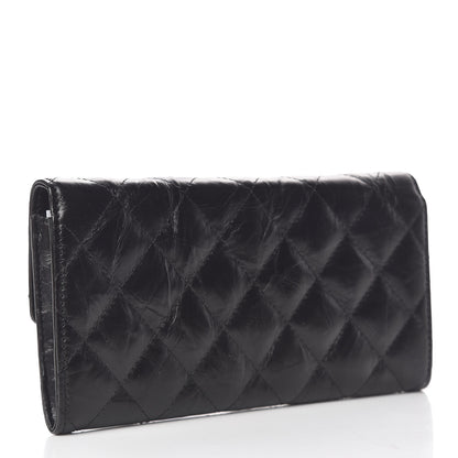 Chanel Aged Calfskin Quilted 2.55 Reissue Flap Wallet So Black 3 of 8