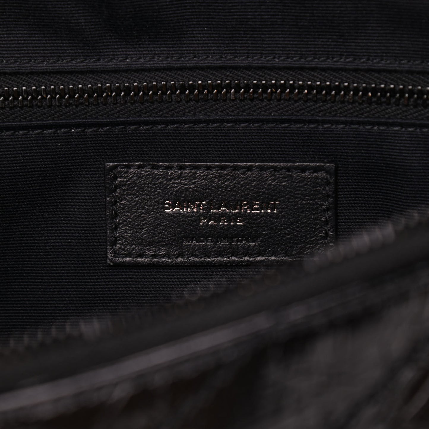 Crinkled Calfskin Matelasse Monogram Niki Body Bag Black