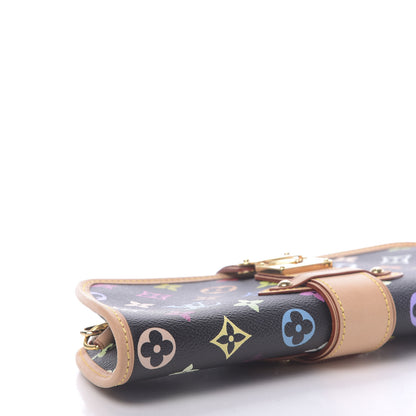 Louis Vuitton Monogram Multicolor Shirley Black 7 of 9