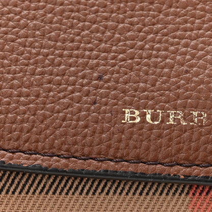 Burberry Derby Calfskin House Check Henley Wallet On Chain Tan 11 of 12