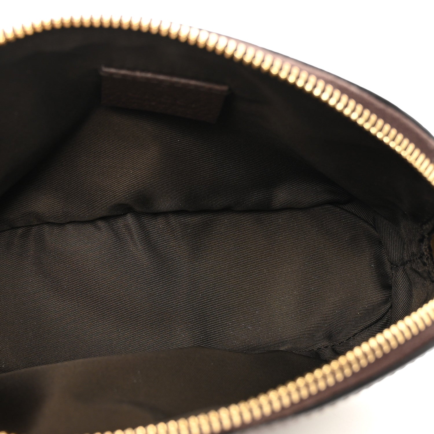 Gucci GG Supreme Monogram Textured Calfskin Web Medium Ophidia Cosmetic Case Beige Ebony New Acero 5 of 8