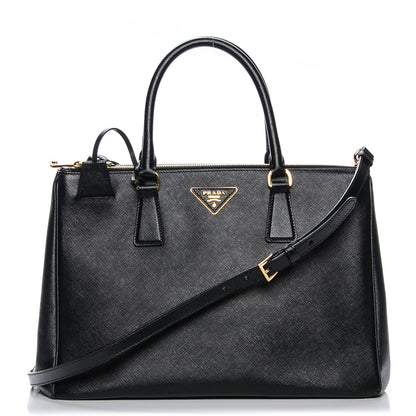 Prada Saffiano Medium Galleria Double Zip Tote Black 1 of 7
