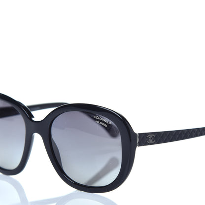 Chanel Acetate Quilted CC Polarized Sunglasses 5328 Black 7 of 8