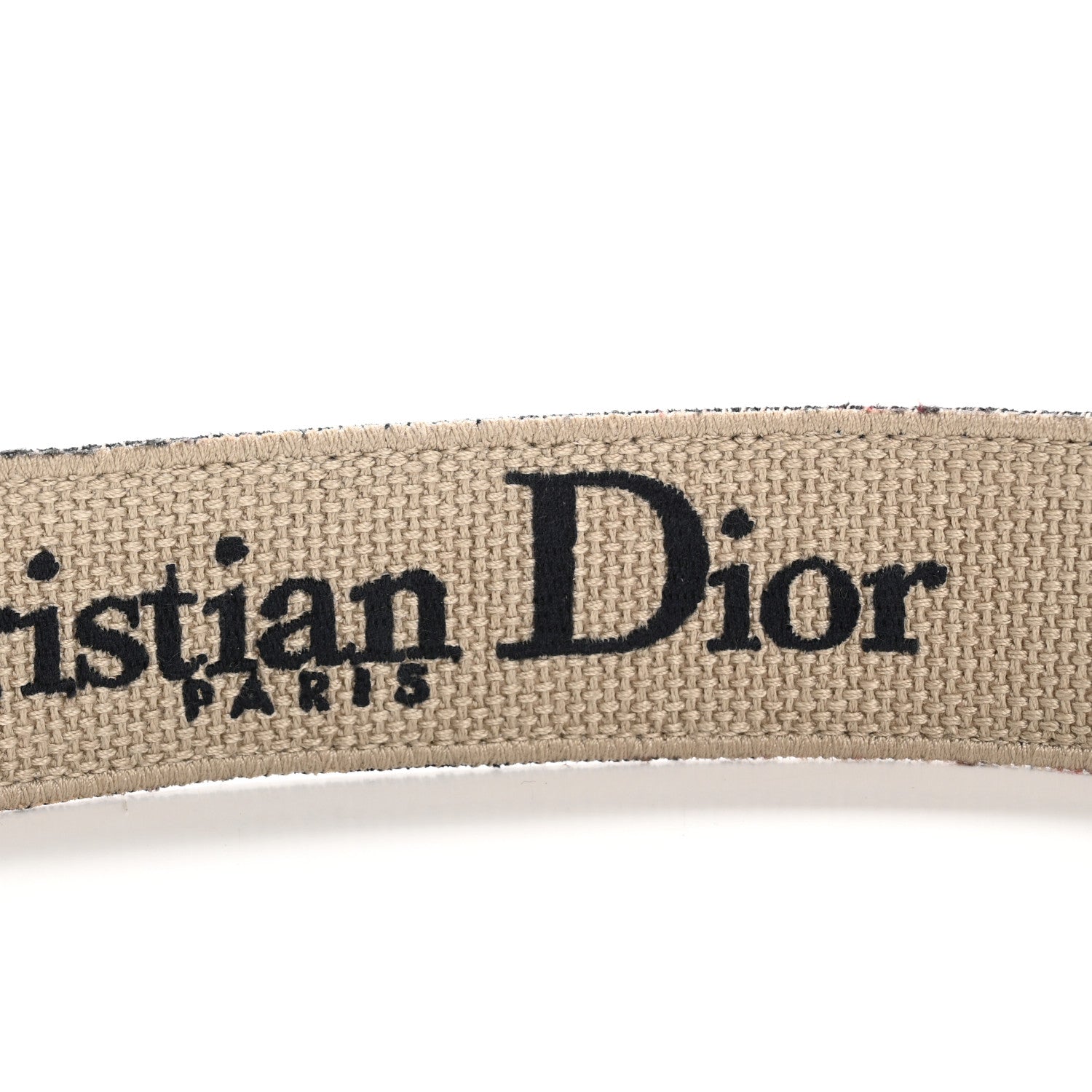 Christian Dior Canvas Embroidered Shoulder Strap Blue 4 of 8