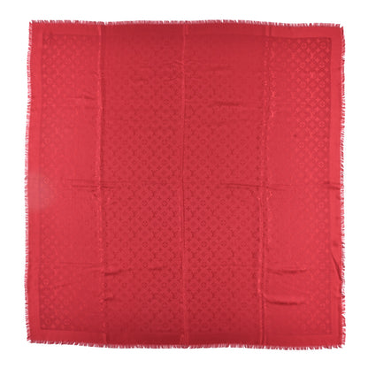 Louis Vuitton Silk Wool Monogram Shawl Pomme D'Amour 1 of 3