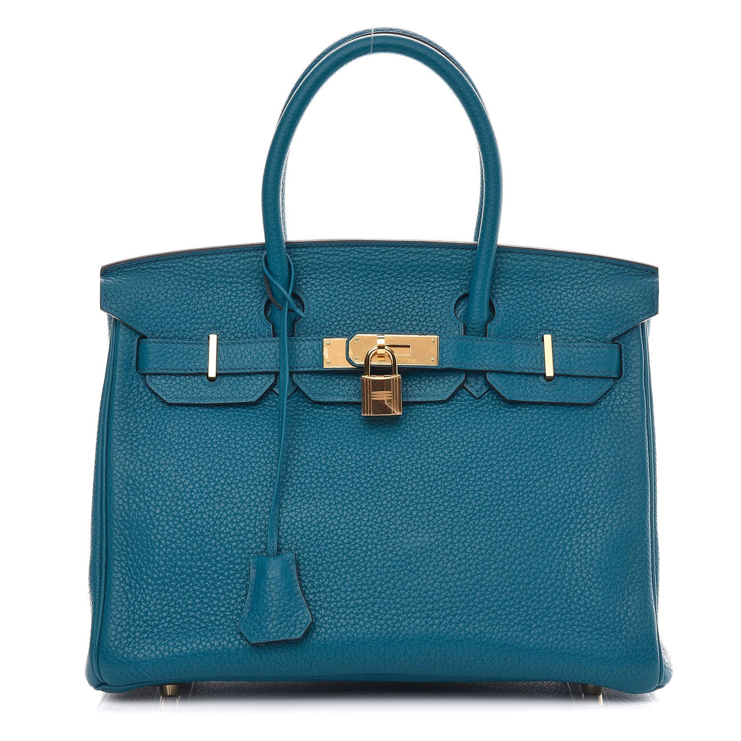 Hermes Taurillon Clemence Birkin 30 Bleu Izmir 1 of 8
