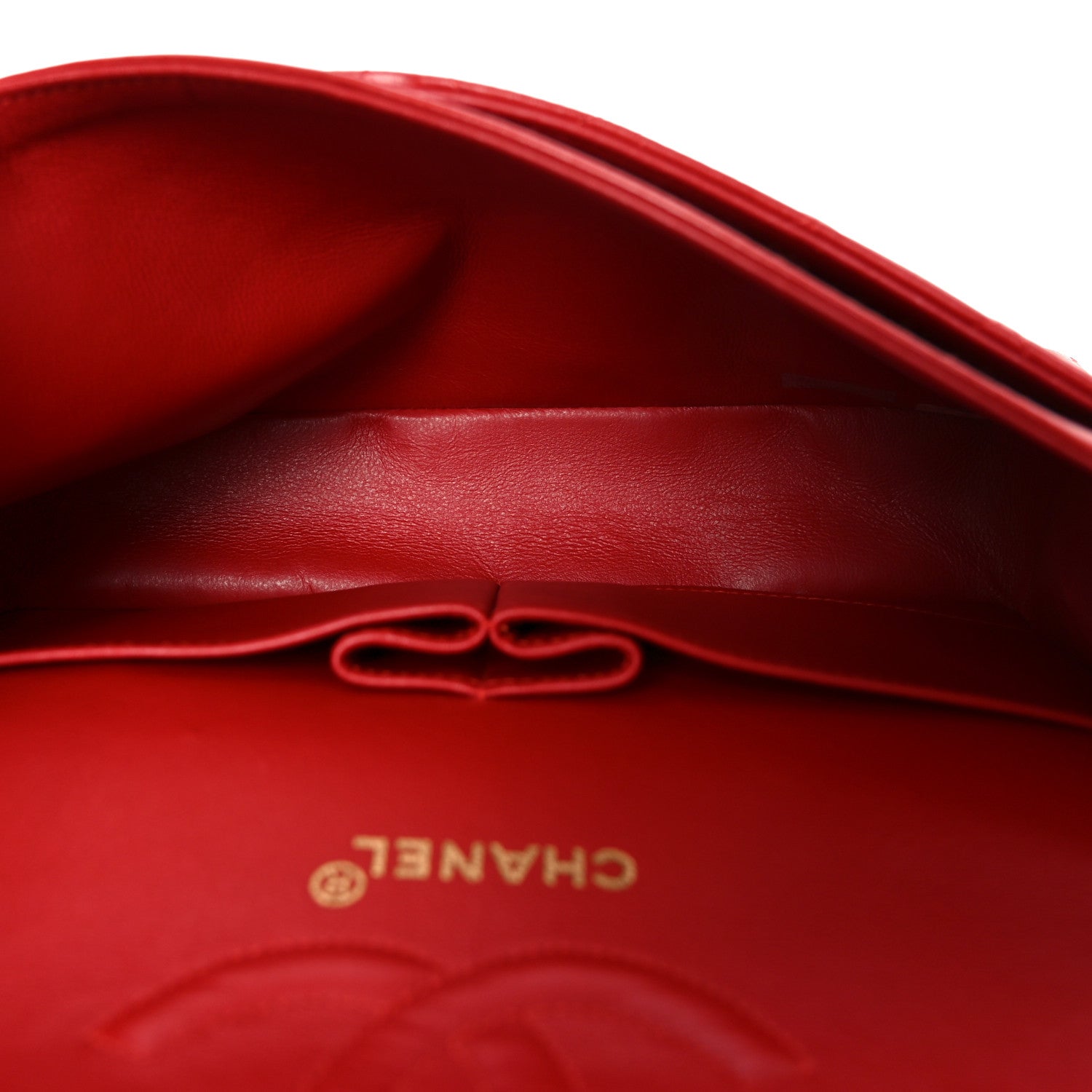 Chanel Lambskin Quilted Medium Double Flap Red 5 of 11