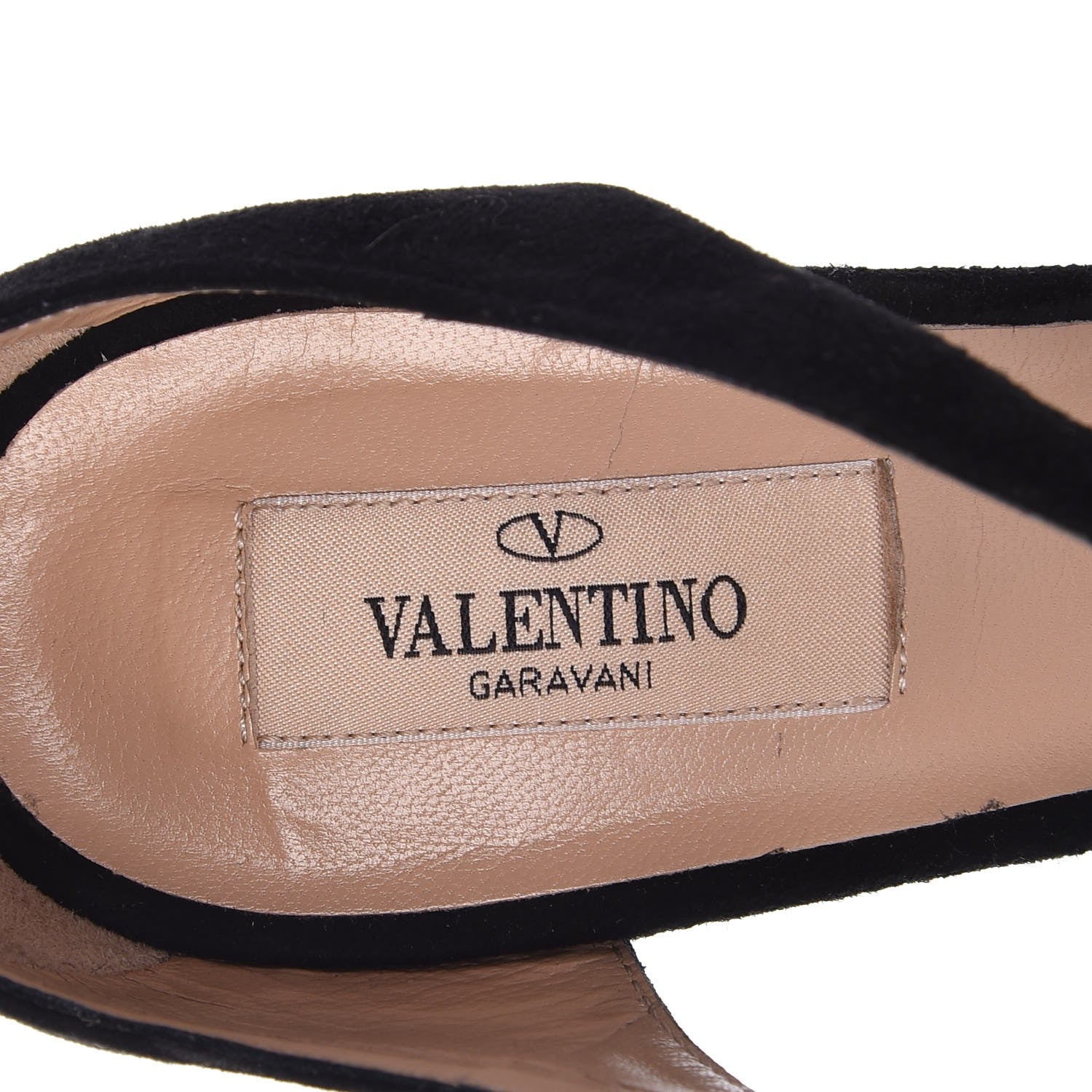 Valentino Garavani Suede Rockstud Lovestud Ankle Strap 100 Sandals 38 Black 7 of 8