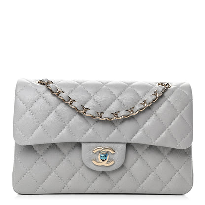 Chanel Caviar Quilted Small Double Flap Grey 1 of 4