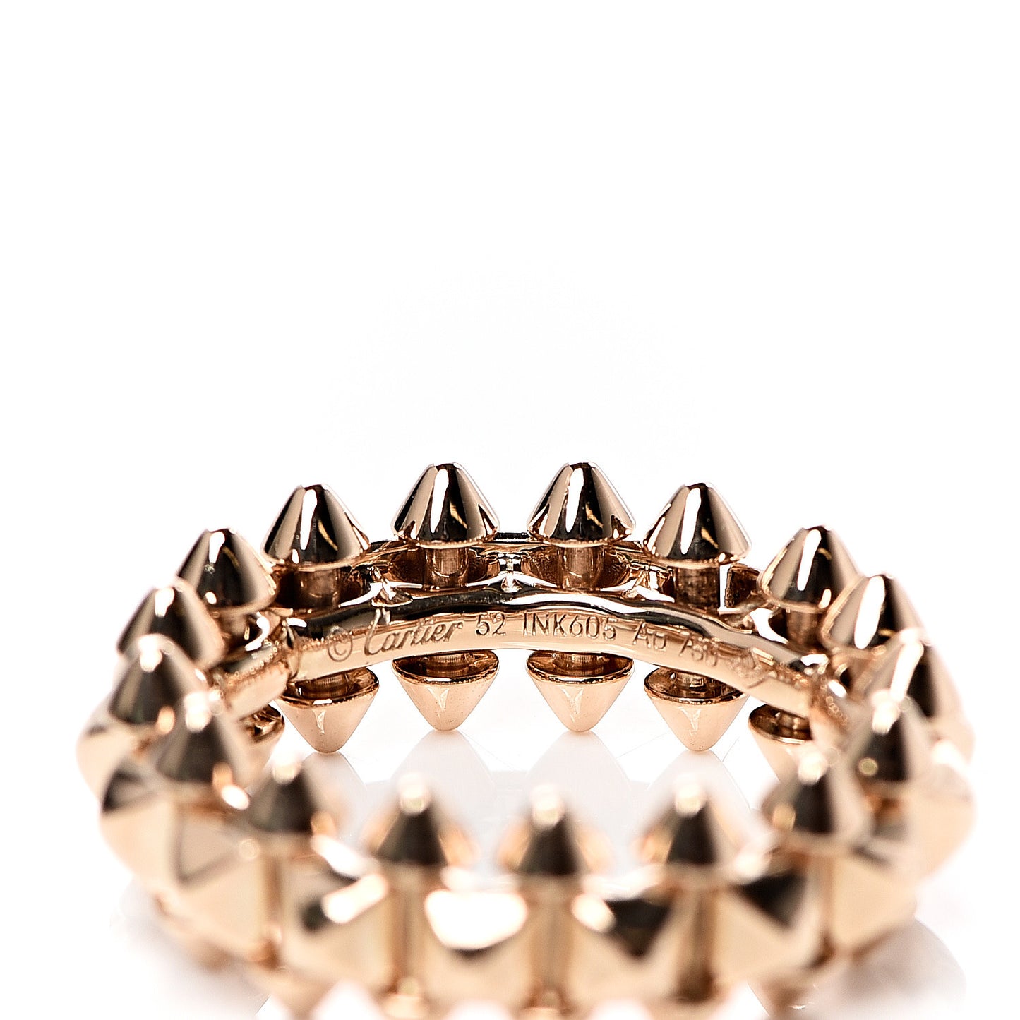 18K Pink Gold MM Clash De Cartier Ring 52 6