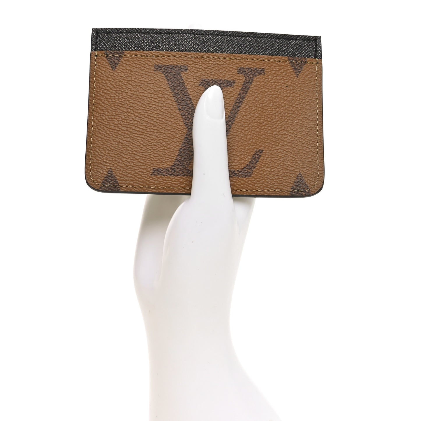 Reverse Monogram Side Up Card Holder