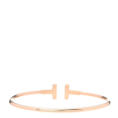 Tiffany 18K Rose Gold T Wire Bracelet 3 of 5