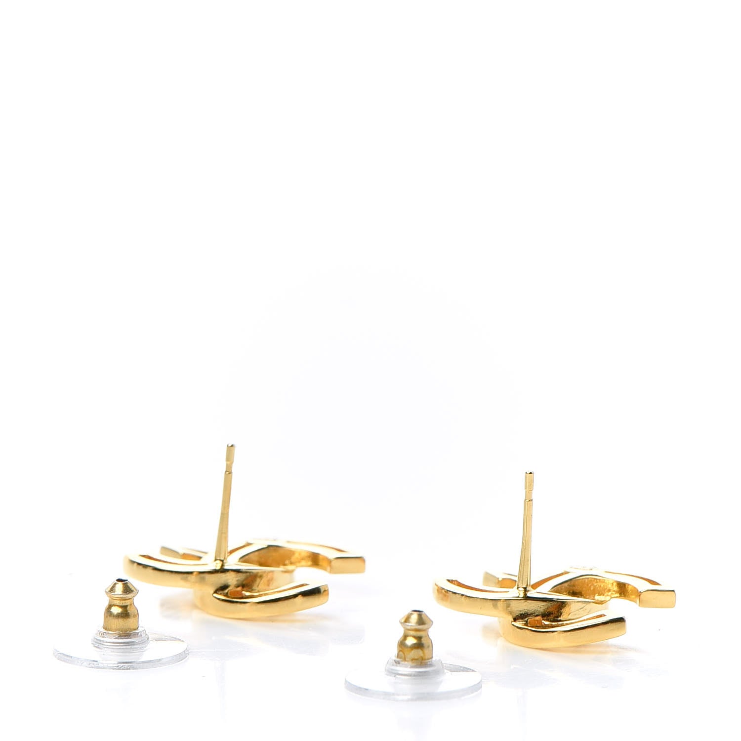 Chanel Metal Obazine CC Earrings Gold 3 of 5