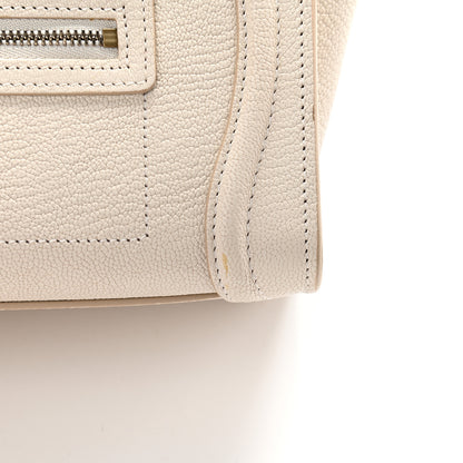 Celine Goatskin Nano Luggage White 10 of 10