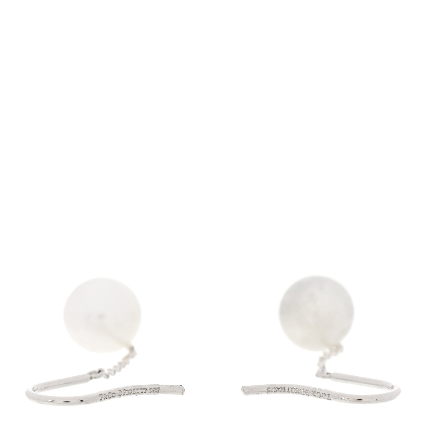 Sterling Silver Pearl 8mm Elsa Peretti Pearls By The Yard Earrings