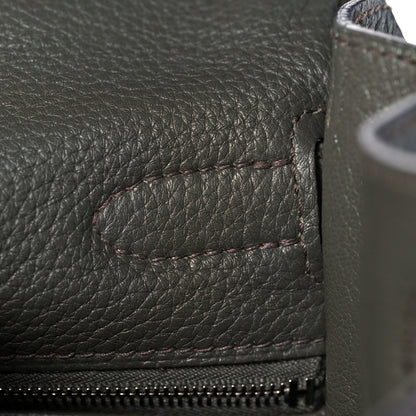 Hermes Taurillon Clemence Kelly Retourne 32 Vert De Gris 21 of 41