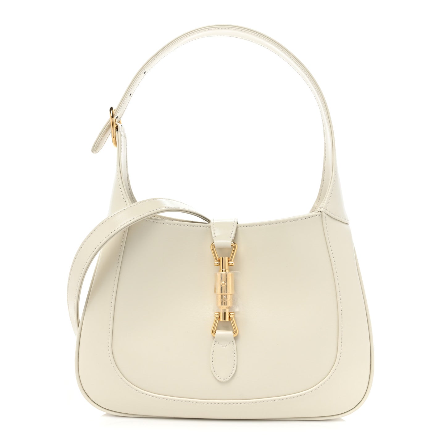 Boarded Dyana Lux Calfskin Small Jackie 1961 Hobo Mystic White