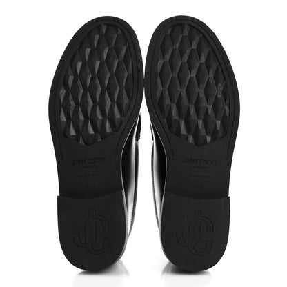 Jimmy Choo Box Calfskin Addie Loafers 36.5 Black 6 of 11