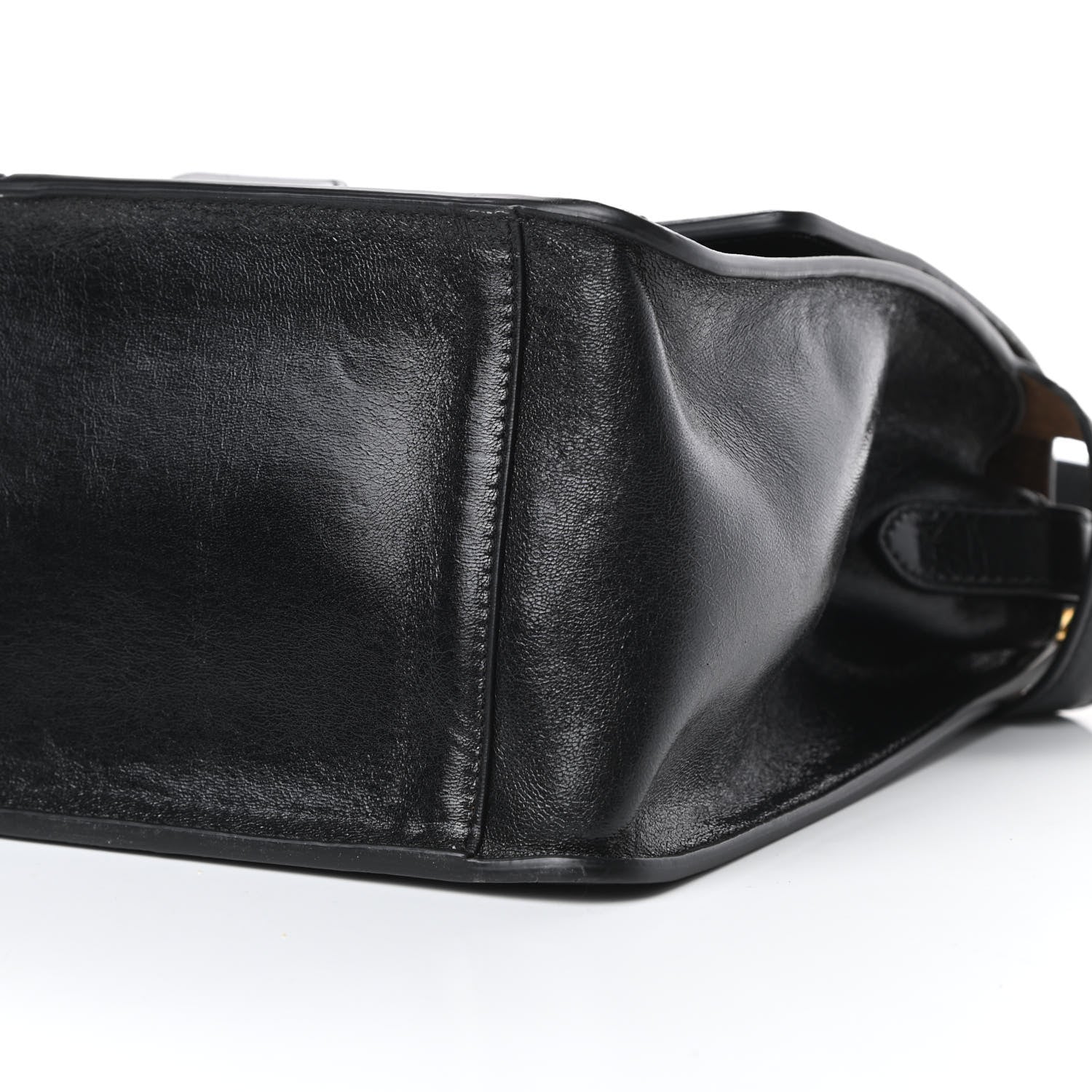 Fendi Agnello Old Shine Large Kan U Shoulder Bag Black 10 of 11