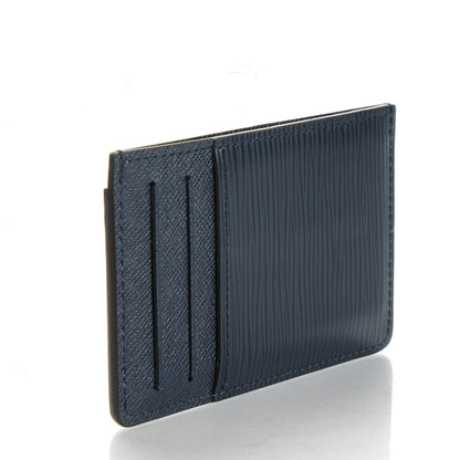 Louis Vuitton Epi Neo Porte-Cartes Card Holder Navy 3 of 7